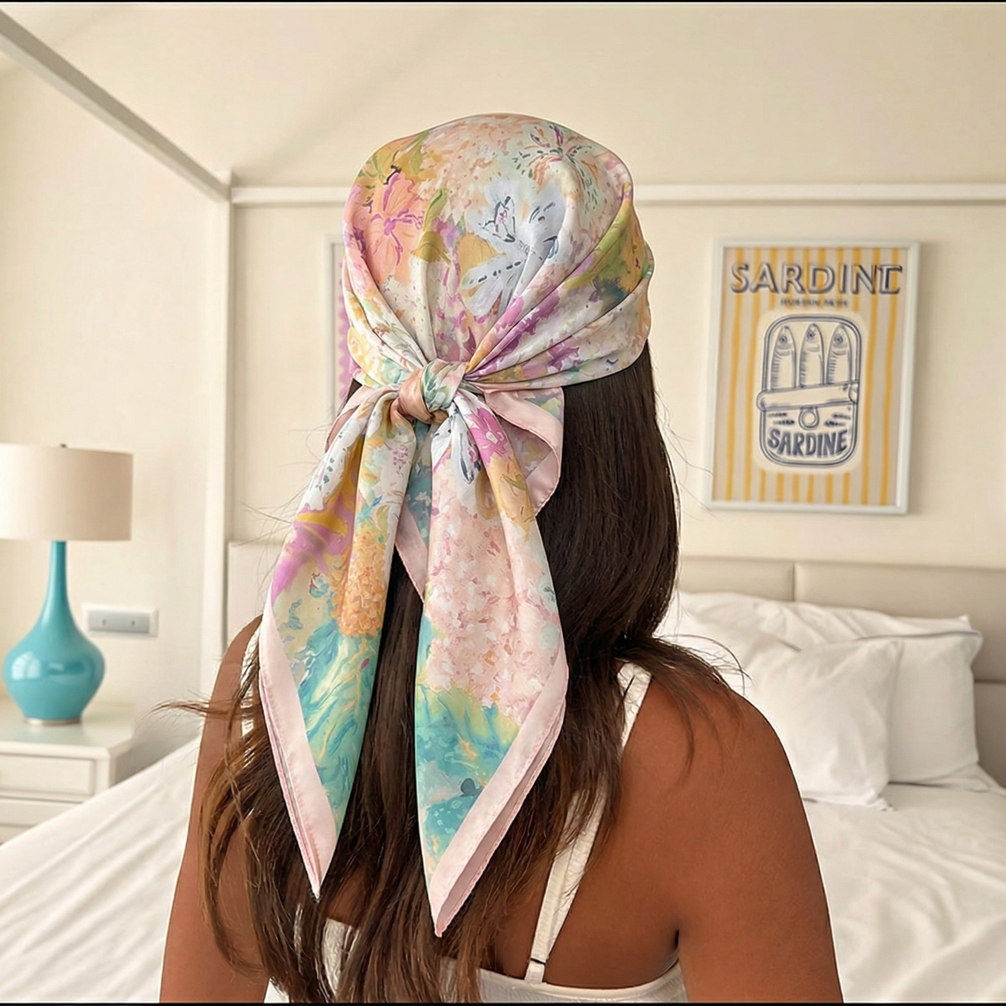 Scarf Silk Square - 70*70cm Square Silk Scarf for Women