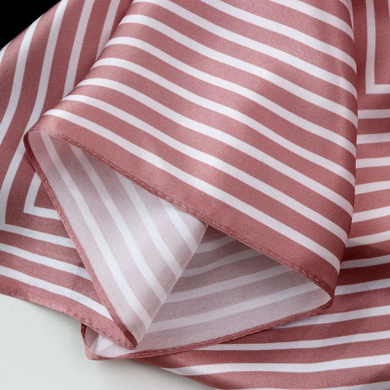 100% Pure Silk Scarf Women Hij - Silk Tie Striped 리뷰 및 가격