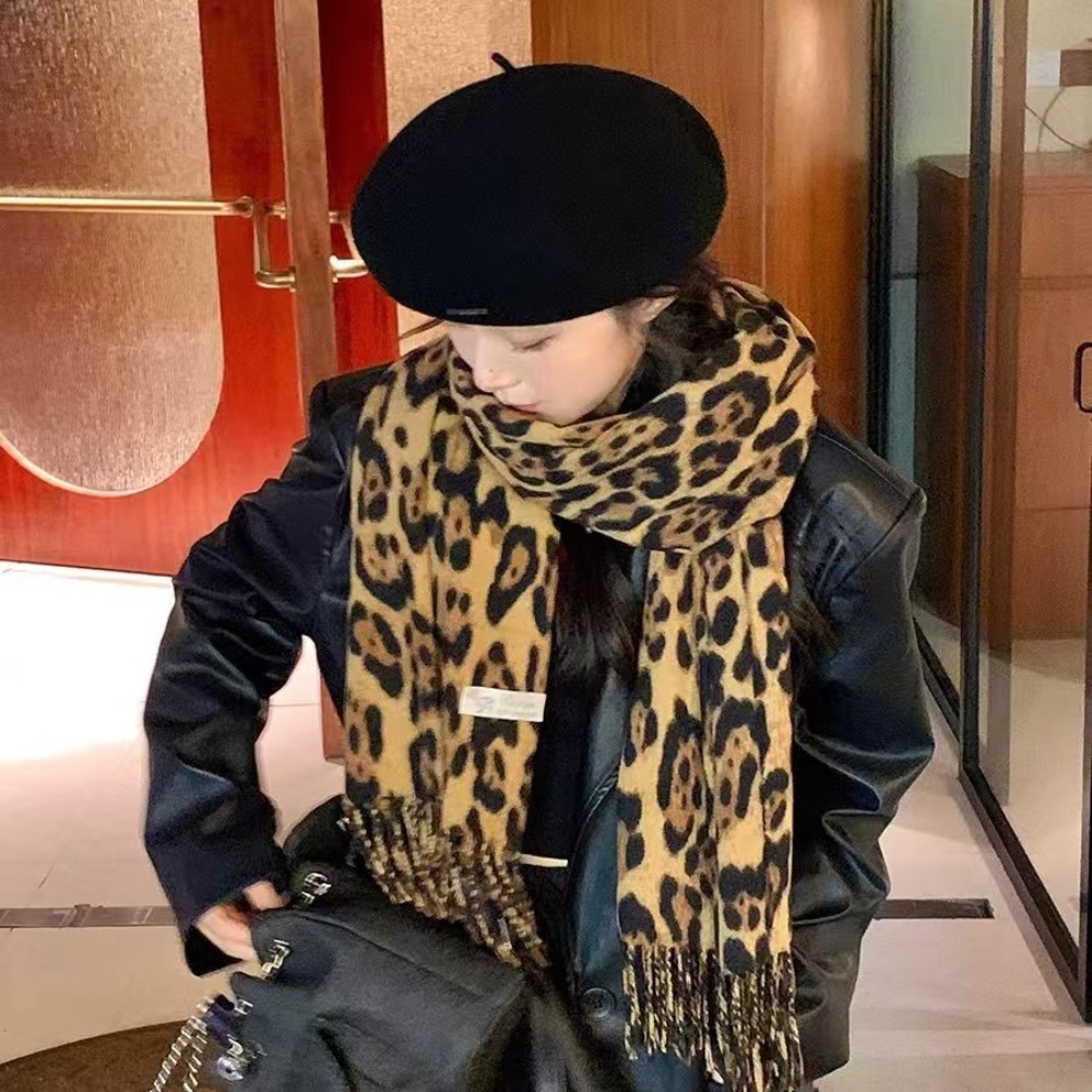 190*70CM Design Leopard Scarf  - Woven Scarf Blanket 리뷰 및 가격