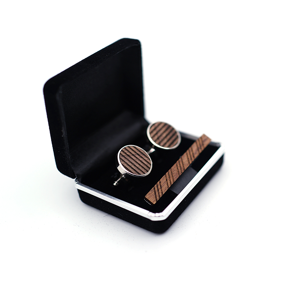 High Quality Wood Cuff links n - Tie Bar Set Gift 리뷰 및 가격