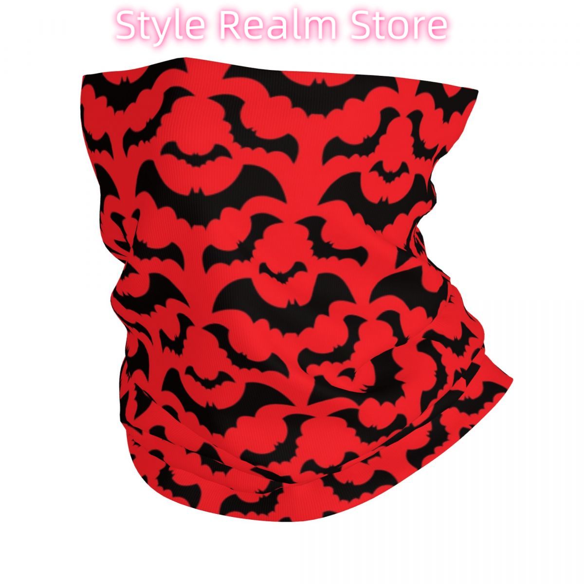 Gothic Witch Bats Pattern Band - Neck Warmer Tube 리뷰 및 가격