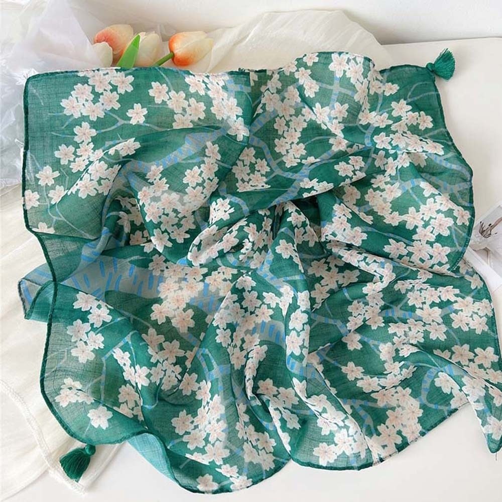 Neck Wrap Cotton-Linen Square  - Bandana Cotton 리뷰 및 가격