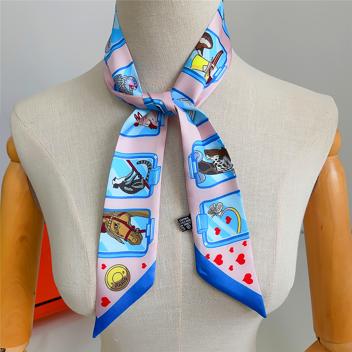 Brand Design Twill 100% Silk S - Silk Neck Scarf 리뷰 및 가격