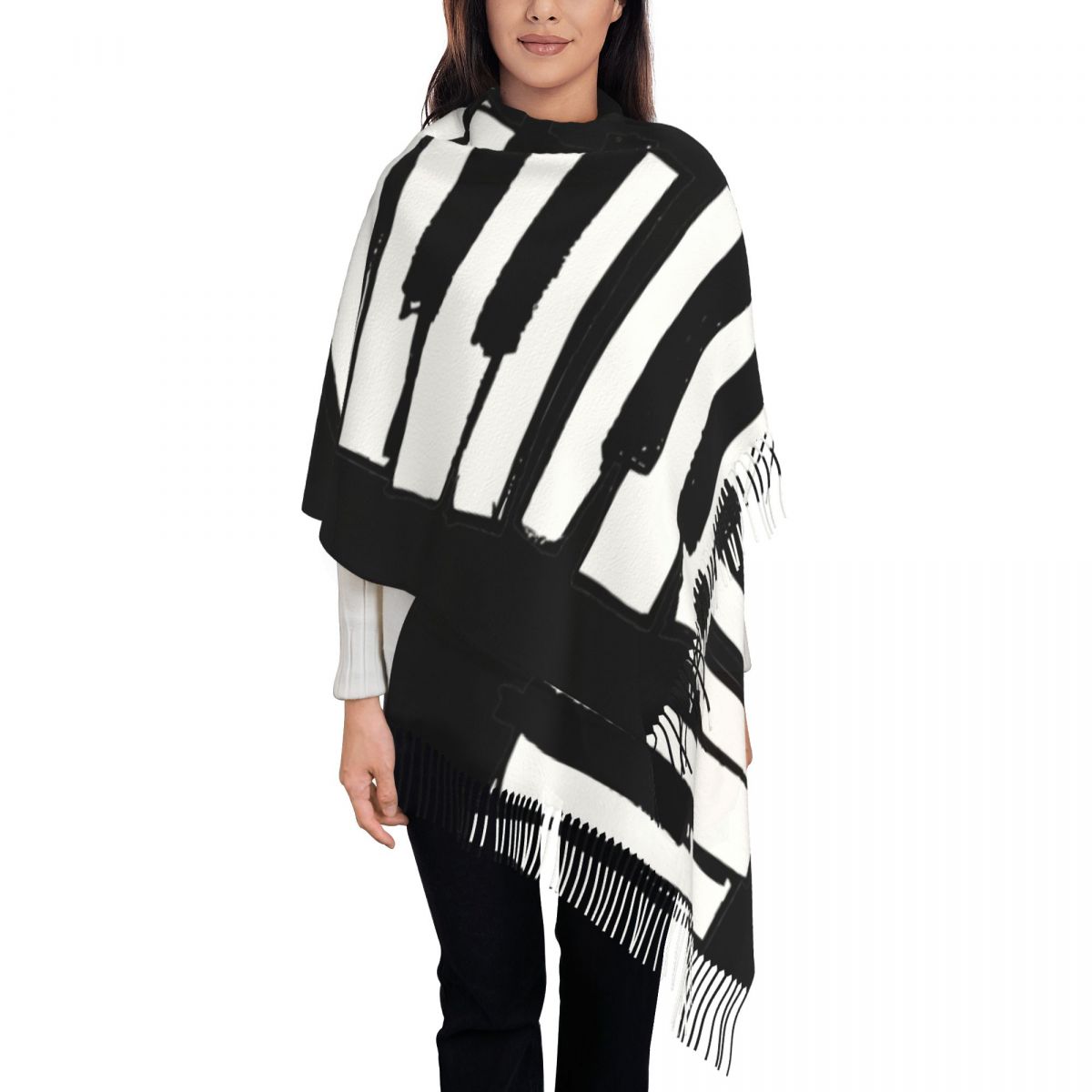 Minimalistic Piano Keys Scarf  - Pashmina Wrap Large 리뷰 및 가격