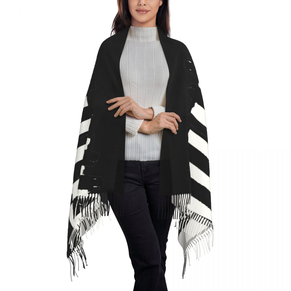 Minimalistic Piano Keys Scarf  - Pashmina Wrap Large 리뷰 및 가격