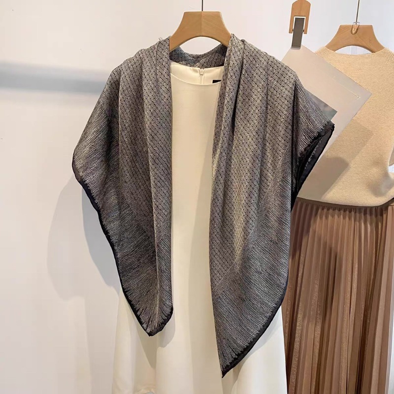 Oversized 110x110cm Real Silk  - Pashmina Wrap Large 리뷰 및 가격