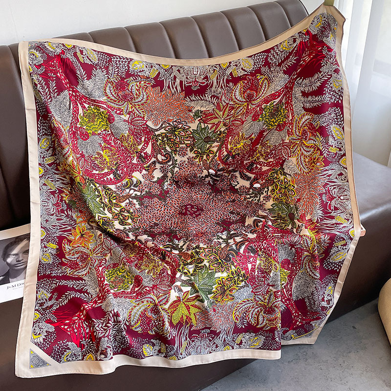 90*90cm Square Scarf Twill Cot - Bandana Cotton 리뷰 및 가격