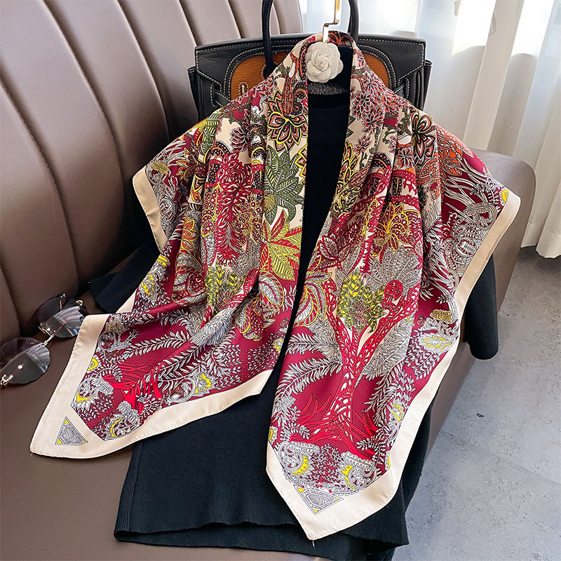 90*90cm Square Scarf Twill Cot - Bandana Cotton 리뷰 및 가격