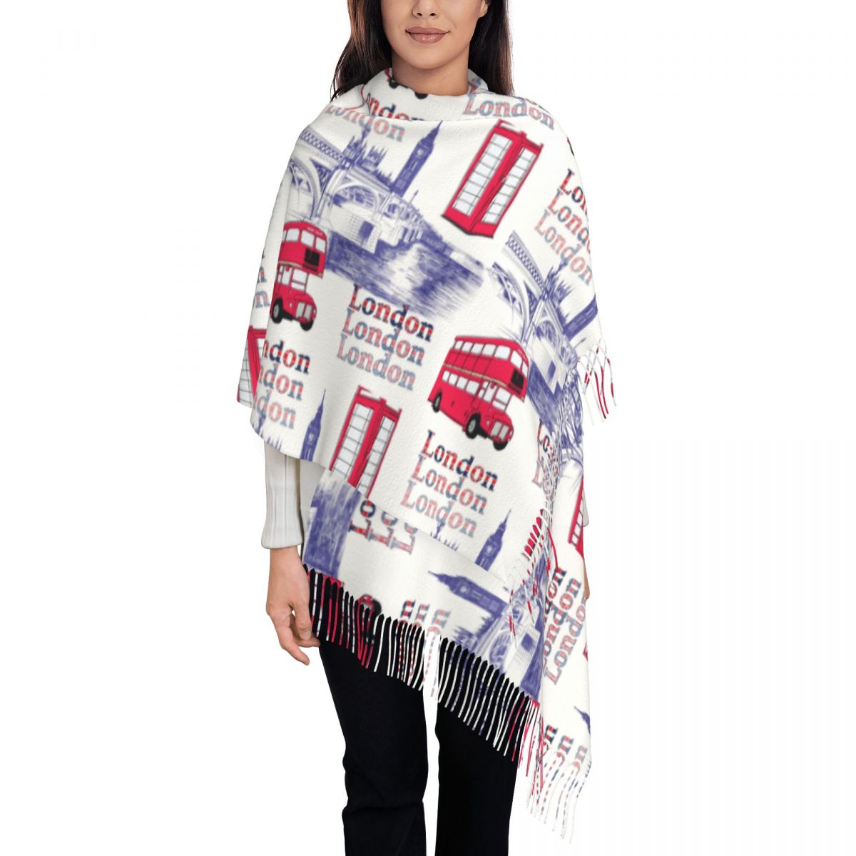 London England Scenes Shawls W - Pashmina Wrap Large 리뷰 및 가격