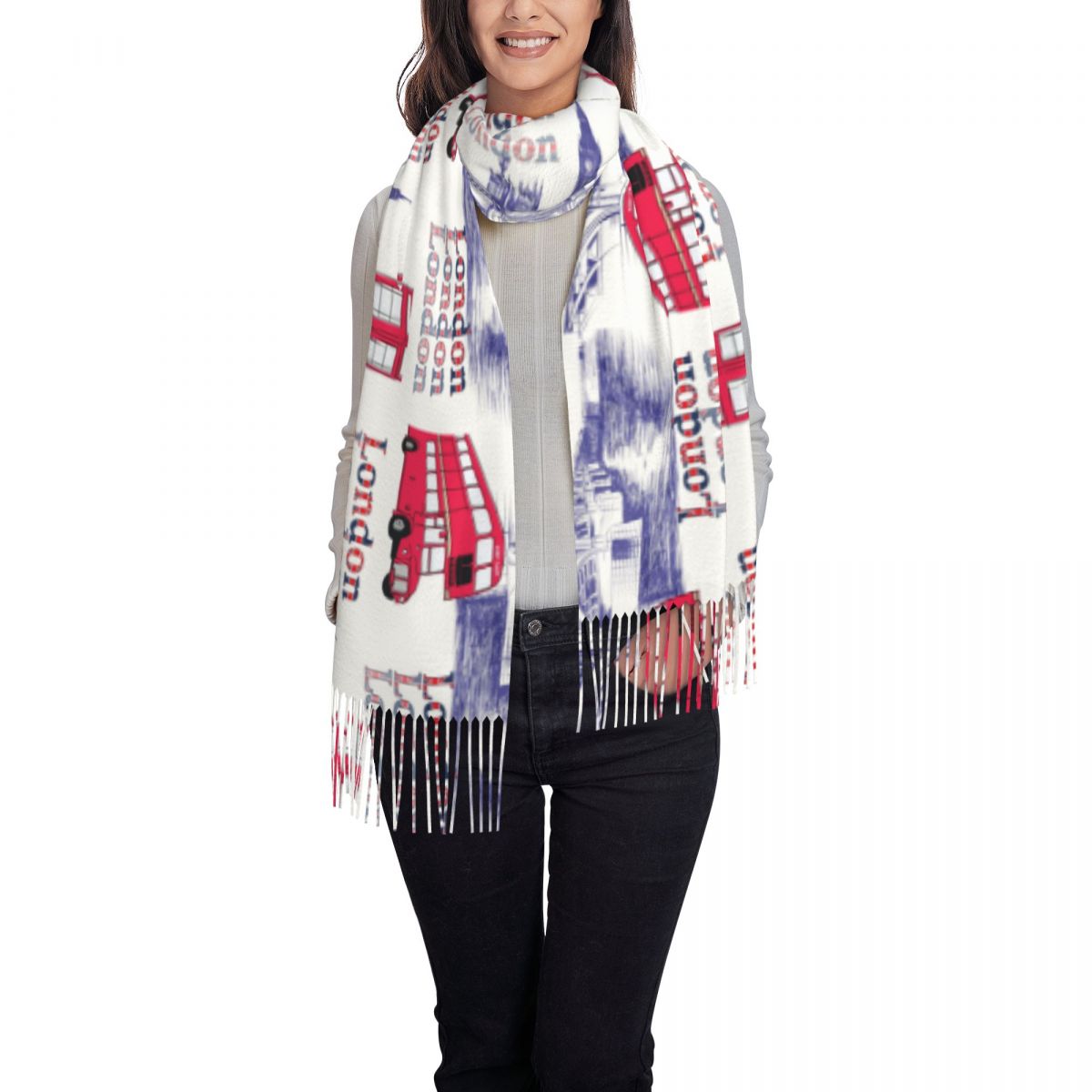 London England Scenes Shawls W - Pashmina Wrap Large 리뷰 및 가격