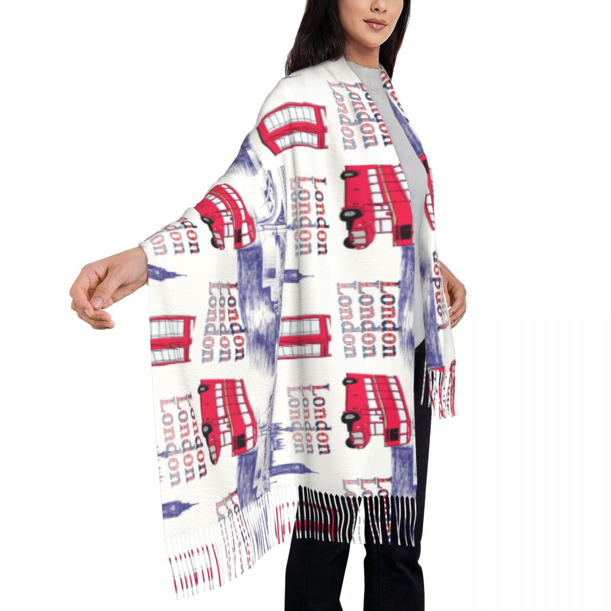 London England Scenes Shawls W - Pashmina Wrap Large 리뷰 및 가격