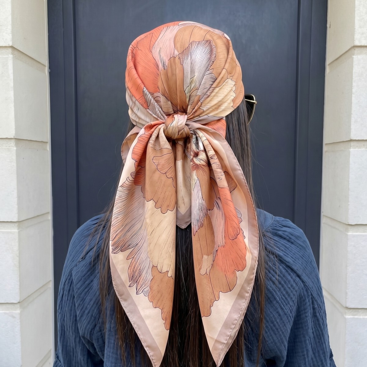 Women Silk Square Scarf Lady B - Pashmina Wrap Large 리뷰 및 가격