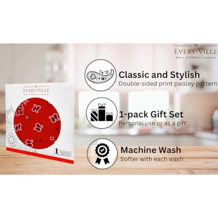 Gift Packaging Bandana for Men - Handkerchief Cotton Men 리뷰 및 가격