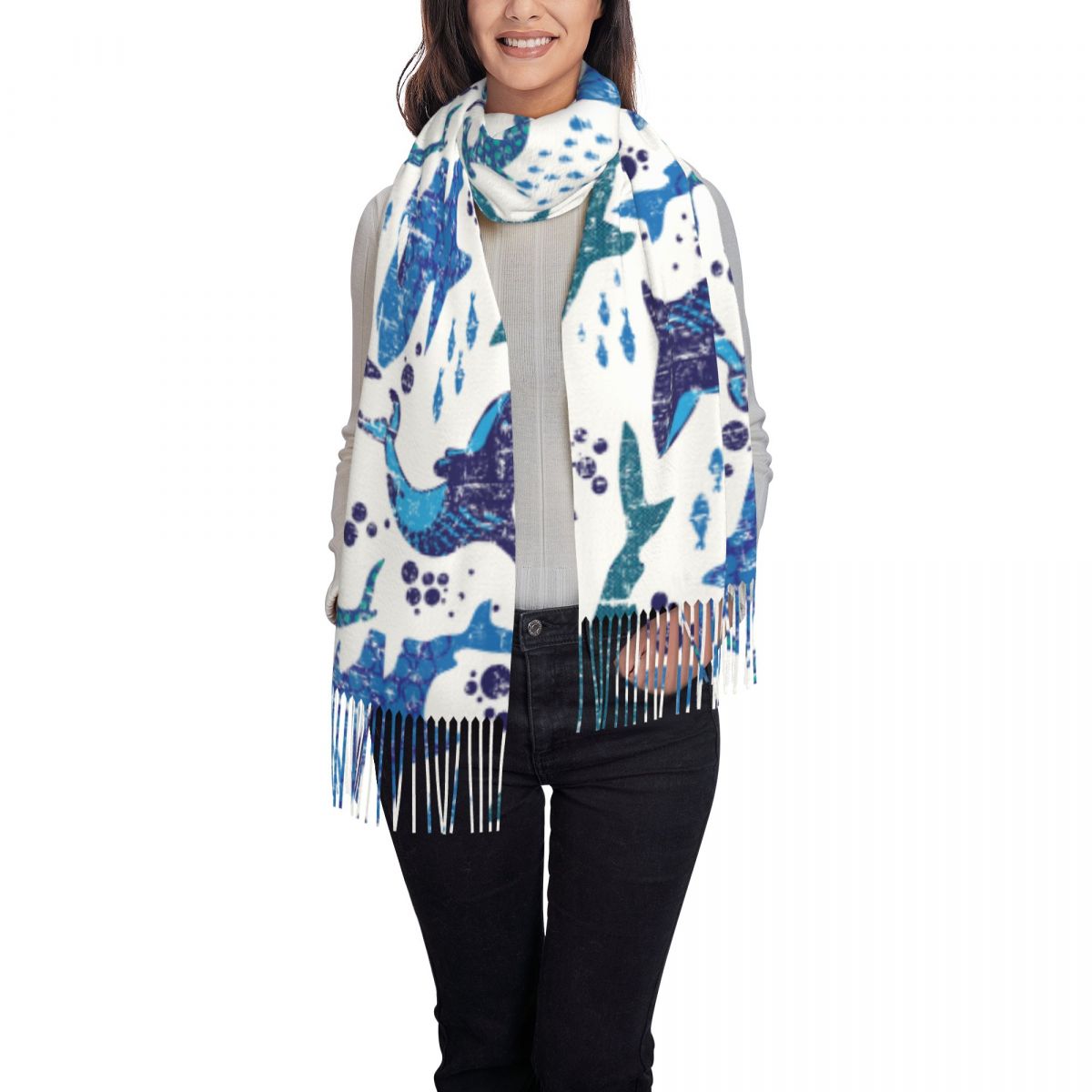 Shark Underwater World Ocean S - Pashmina Wrap Large 리뷰 및 가격