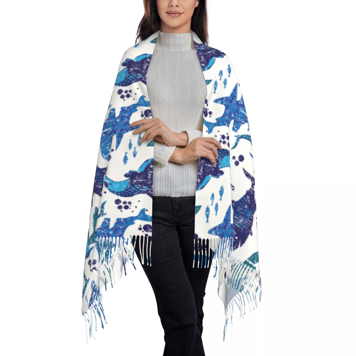 Shark Underwater World Ocean S - Pashmina Wrap Large 리뷰 및 가격