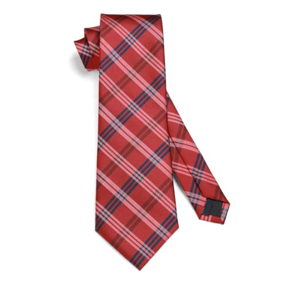 Mens Ties Set Stripe Plaid Tie - Pocket Square Set 리뷰 및 가격