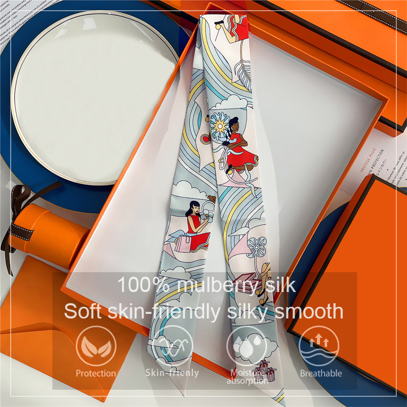 Women 100% Mulberry Silk Scarf - Silk Neck Scarf 리뷰 및 가격