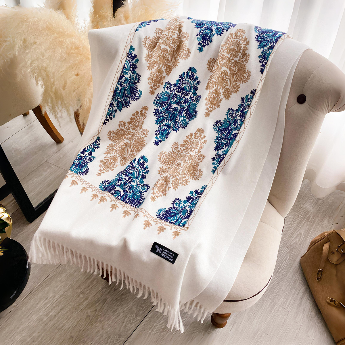 Women Fashion Winter Warm Cash - Woven Scarf Blanket 리뷰 및 가격