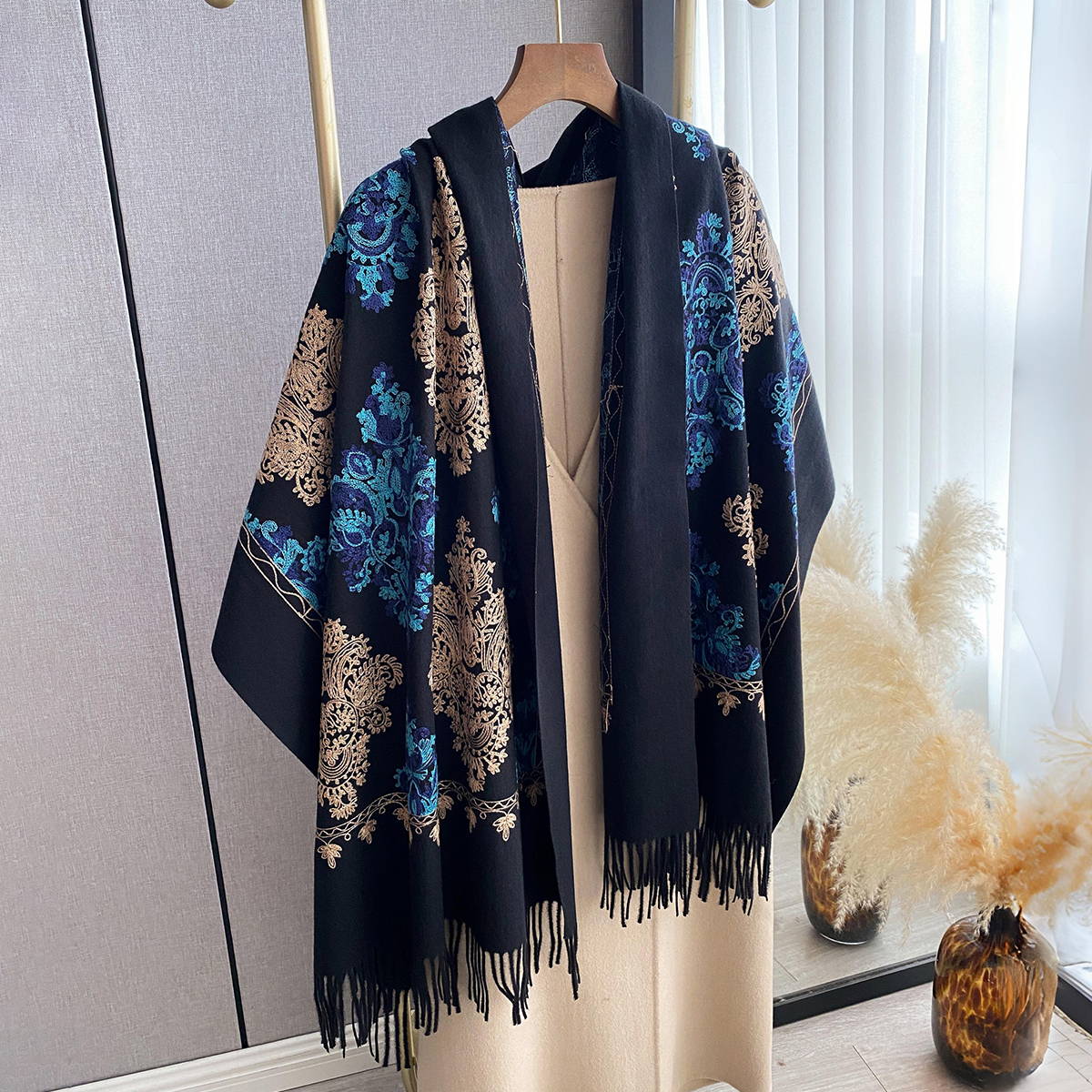 Women Fashion Winter Warm Cash - Woven Scarf Blanket 리뷰 및 가격