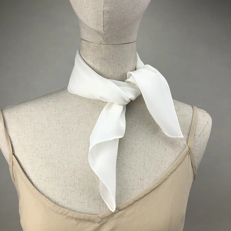 New Women Silk Scarf Square Ne - Ascot Neck Scarf 리뷰 및 가격