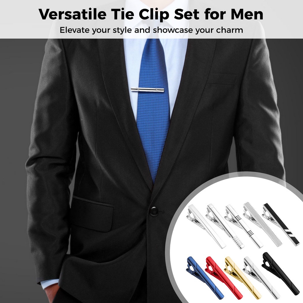 10Pcs Tie Clips Tie Clip Set F - Tie Bar Set Gift 리뷰 및 가격