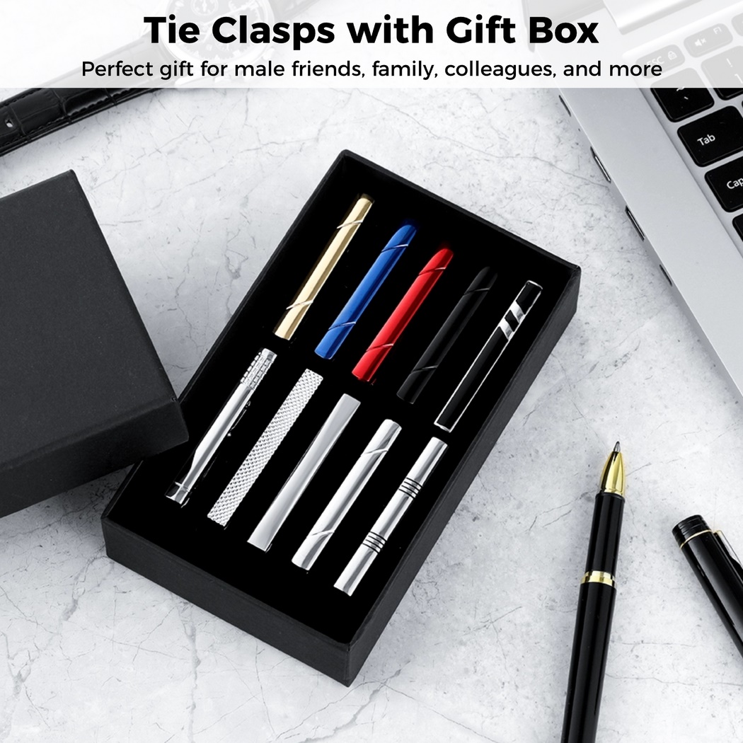 10Pcs Tie Clips Tie Clip Set F - Tie Bar Set Gift 리뷰 및 가격