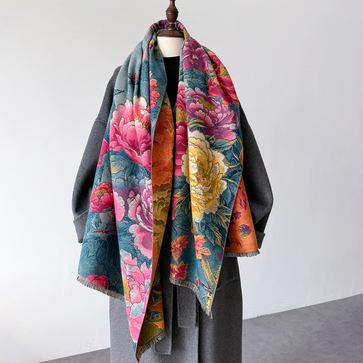 Warm Cashmere Scarf Women Shaw - Woven Scarf Blanket 리뷰 및 가격