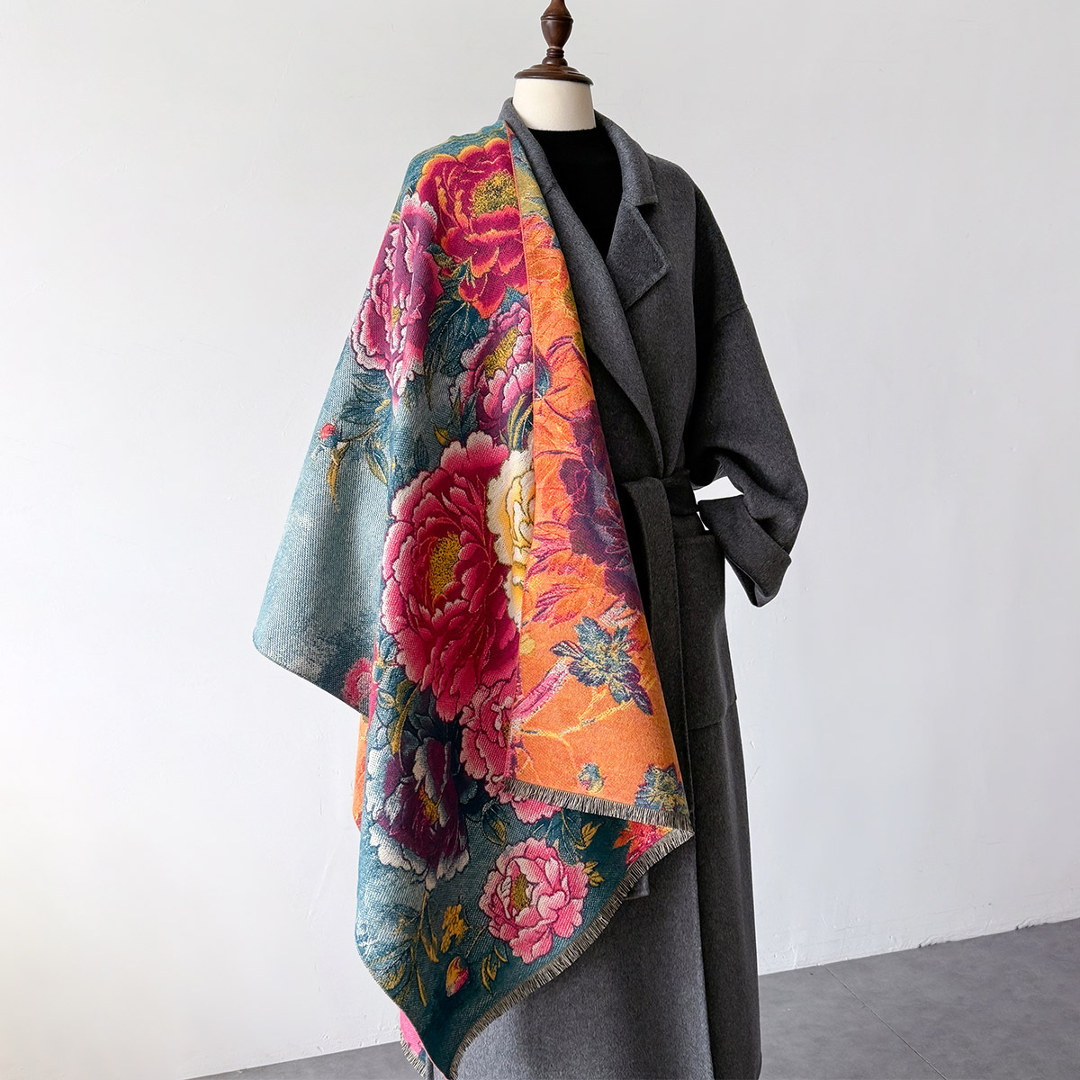 Warm Cashmere Scarf Women Shaw - Woven Scarf Blanket 리뷰 및 가격