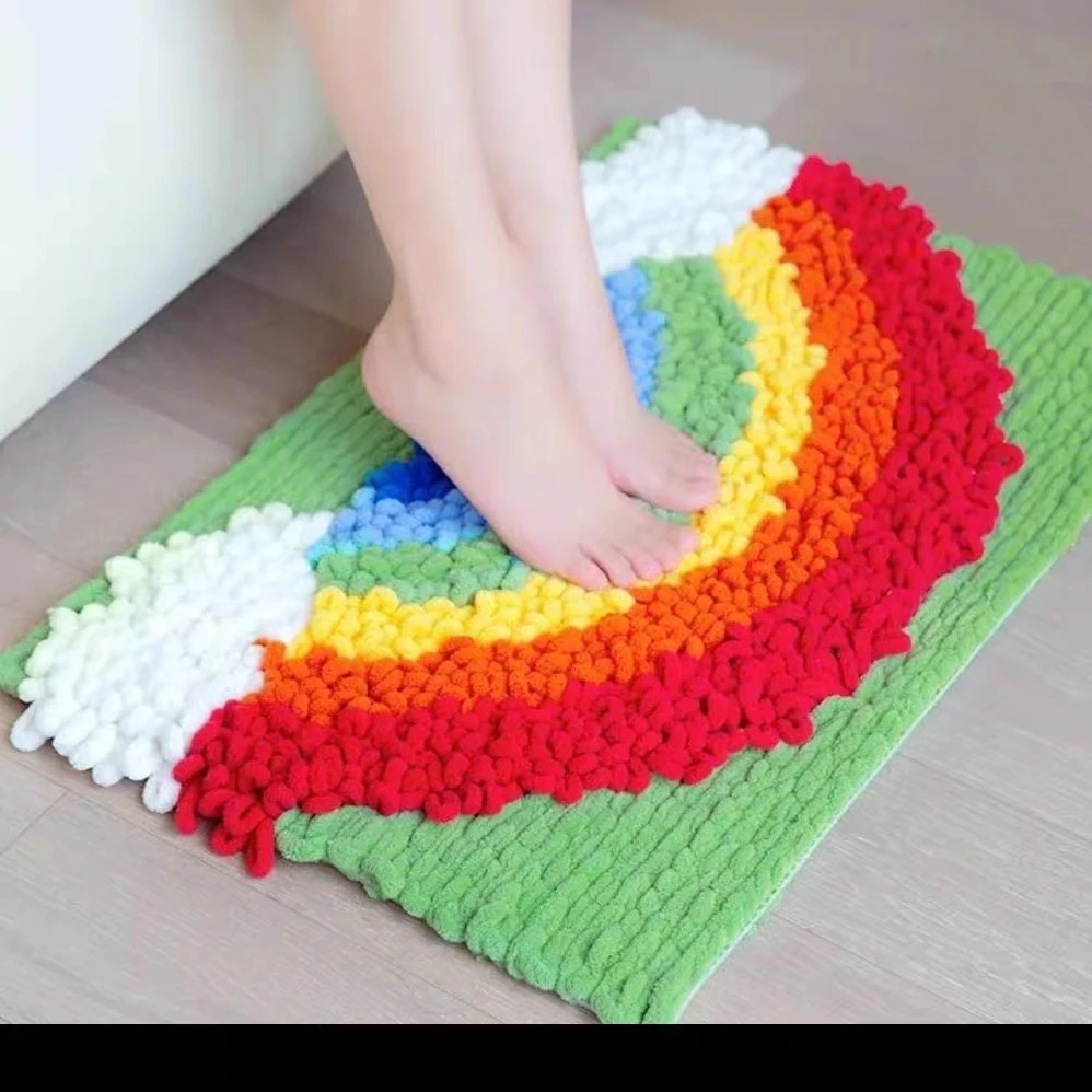 100g/Ball Finger Loop Yarn Thr - Woven Scarf Blanket 리뷰 및 가격