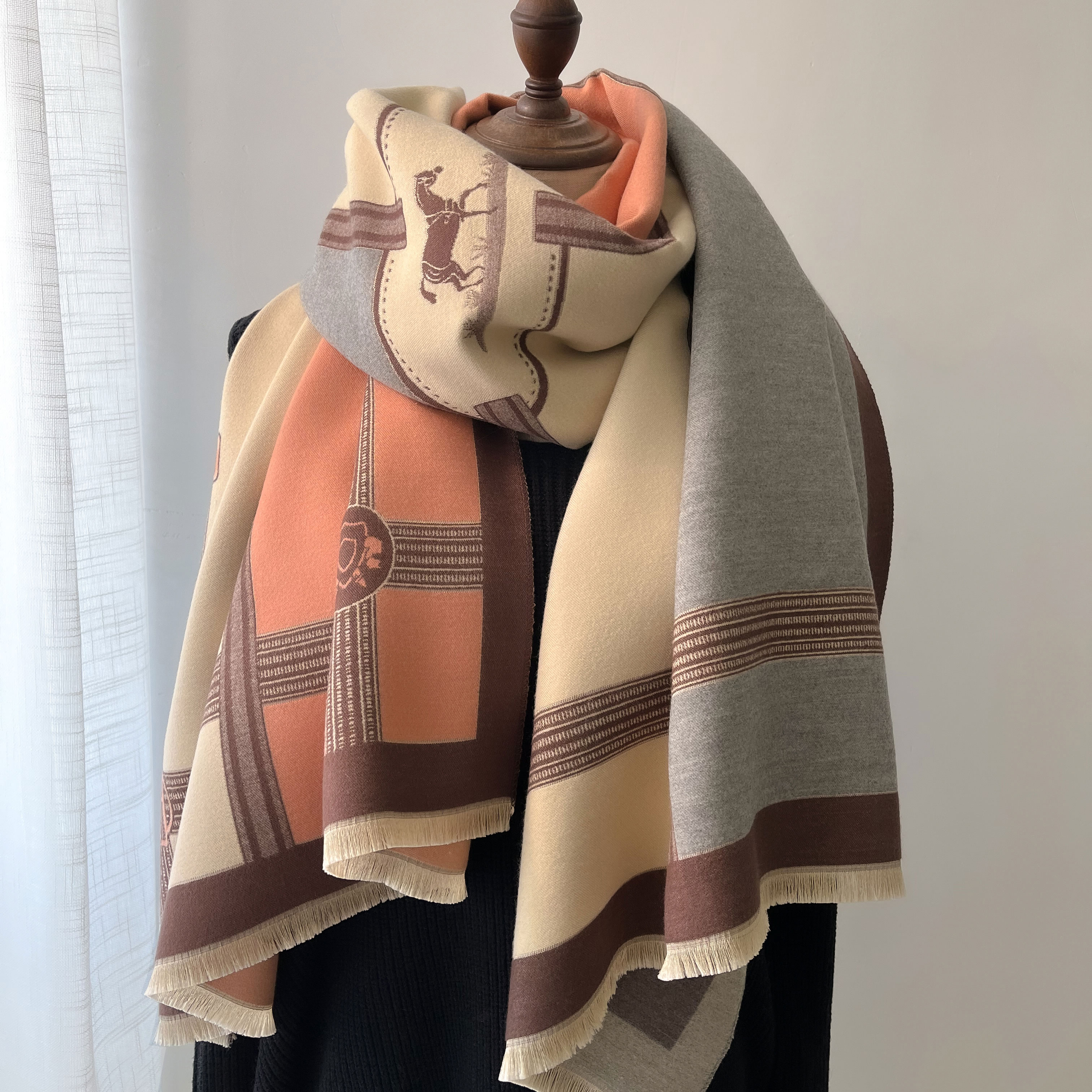 Winter Cashmere Scarf Women Lu - Woven Scarf Blanket 리뷰 및 가격