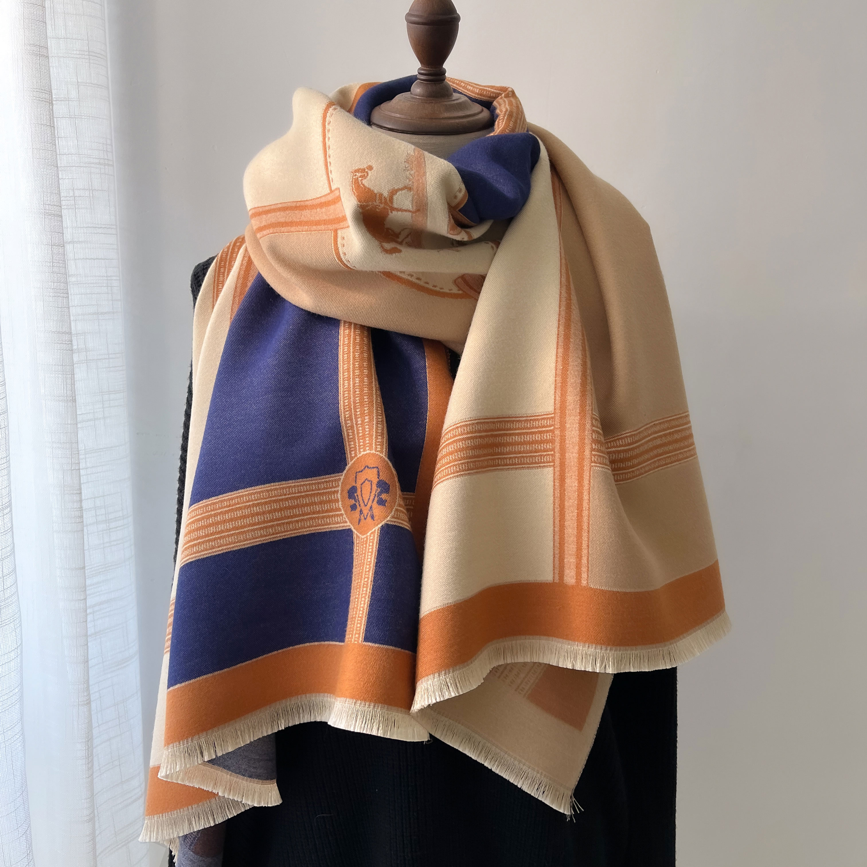 Winter Cashmere Scarf Women Lu - Woven Scarf Blanket 리뷰 및 가격