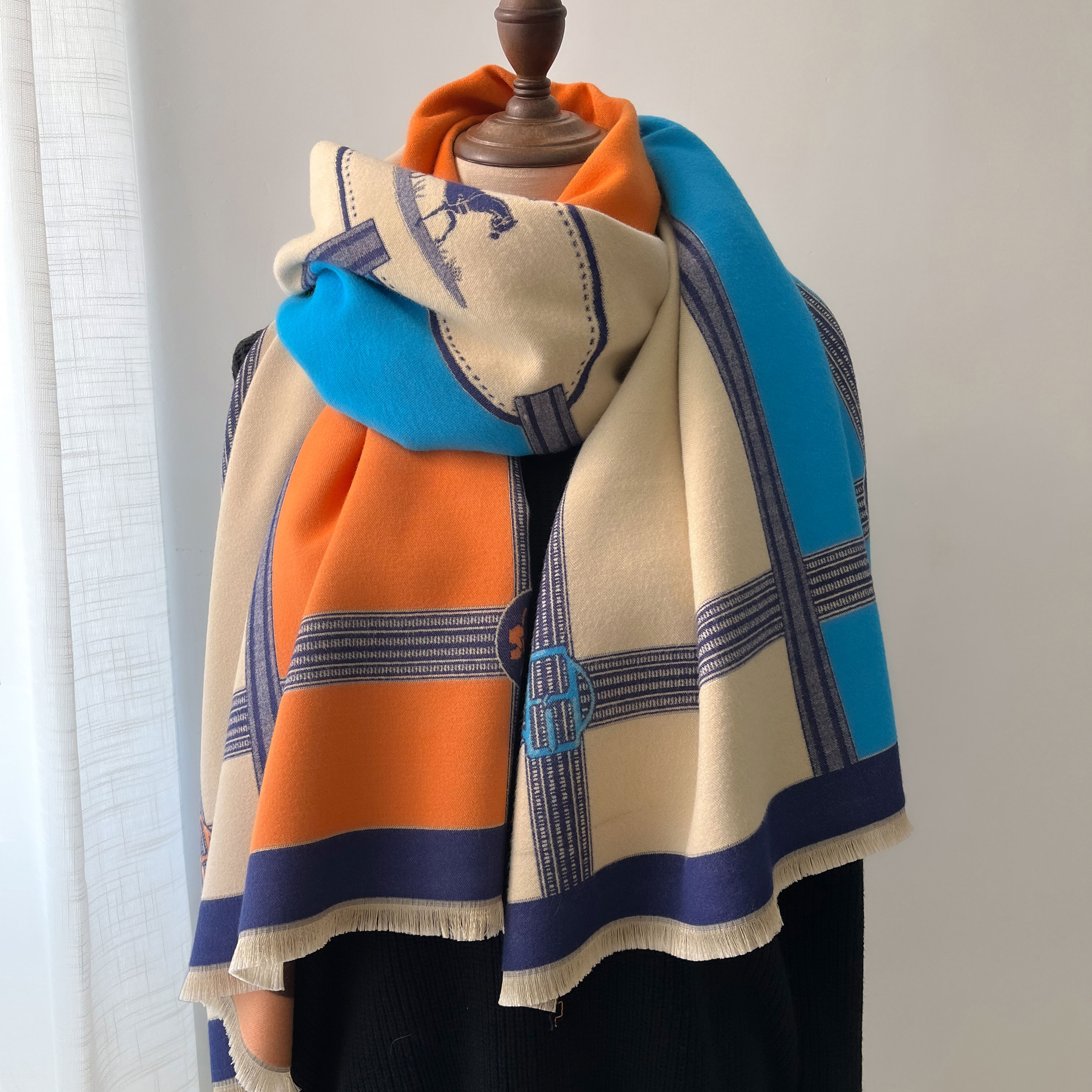Winter Cashmere Scarf Women Lu - Woven Scarf Blanket 리뷰 및 가격
