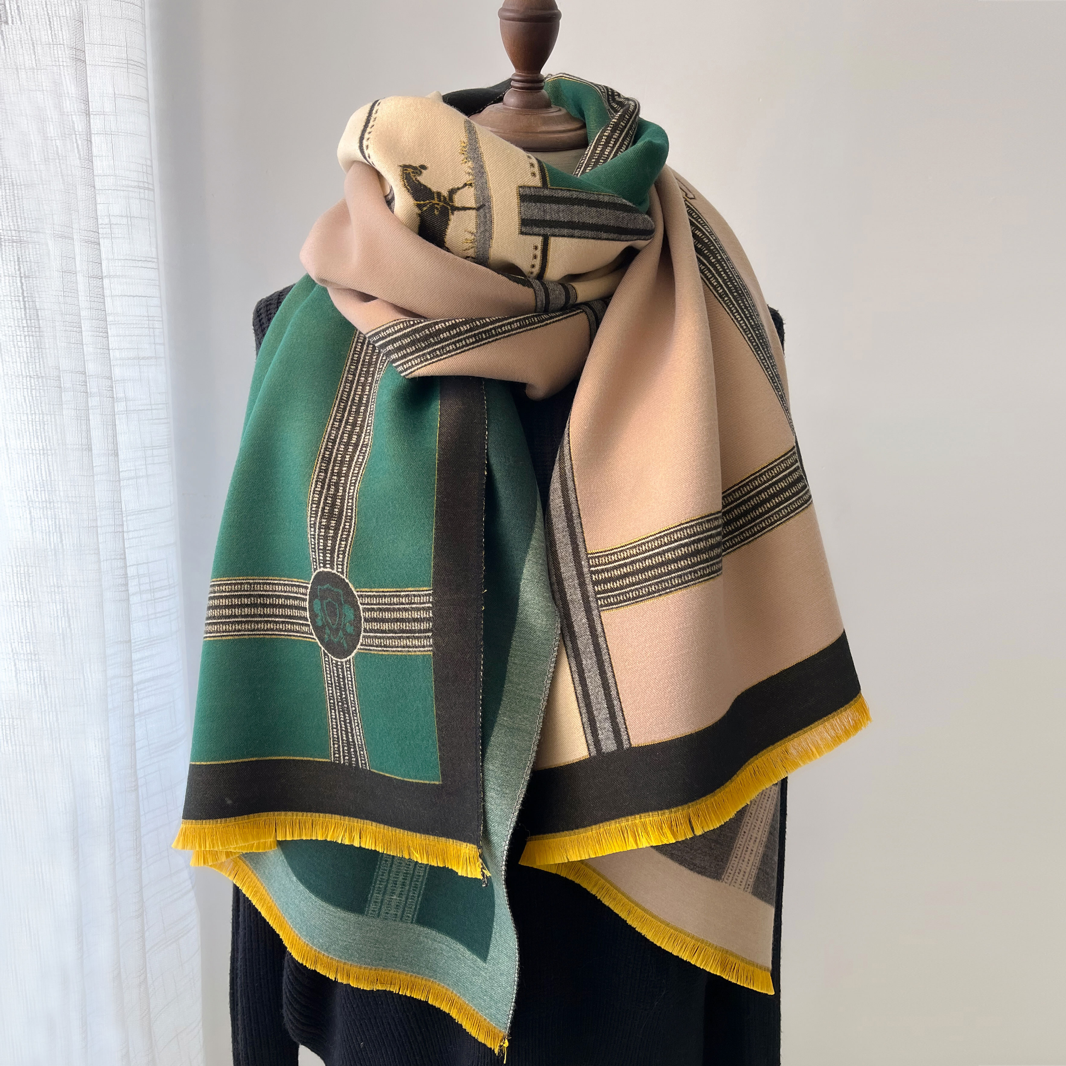 Winter Cashmere Scarf Women Lu - Woven Scarf Blanket 리뷰 및 가격