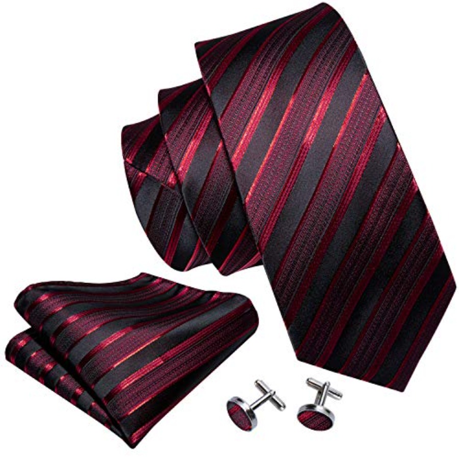 Tie Sets for Men Silk Stripe N - Silk Tie Striped 리뷰 및 가격