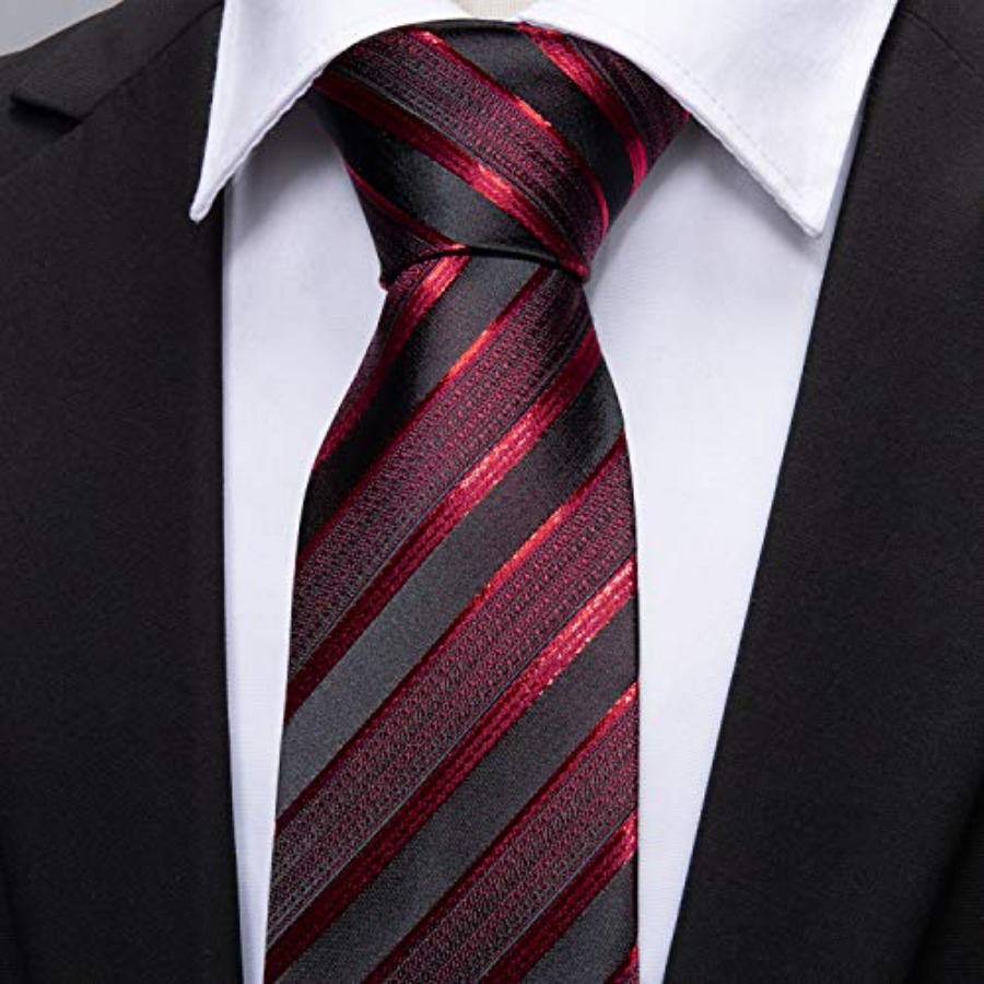Tie Sets for Men Silk Stripe N - Silk Tie Striped 리뷰 및 가격