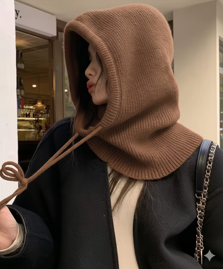Knitted Hooded Infinity Scarf  - Infinity Scarf Knit 리뷰 및 가격