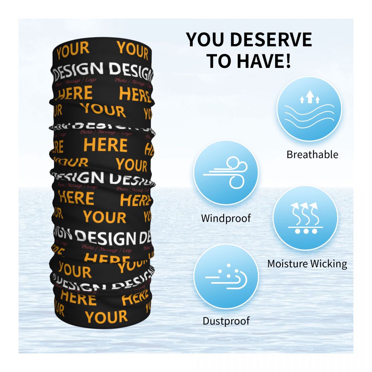 Custom Your Design Here Bandan - Neck Warmer Tube 리뷰 및 가격