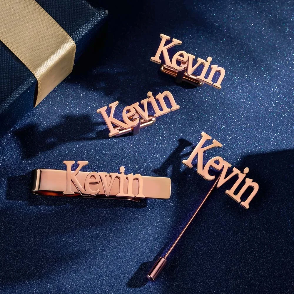 Personalized Cufflinks/Lapel P - Tie Bar Set Gift 리뷰 및 가격