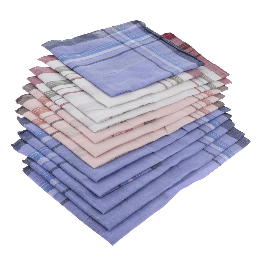 12 Pieces Men Assorted Cotton  - Handkerchief Cotton Men 리뷰 및 가격