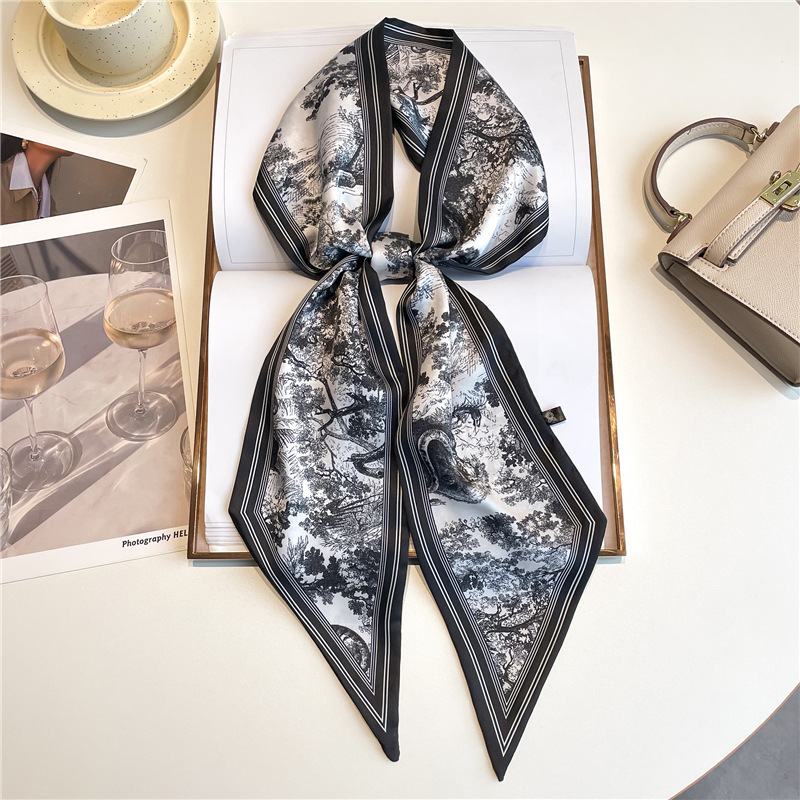 Luxury Long Neckerchief Skinny - Silk Neck Scarf 리뷰 및 가격