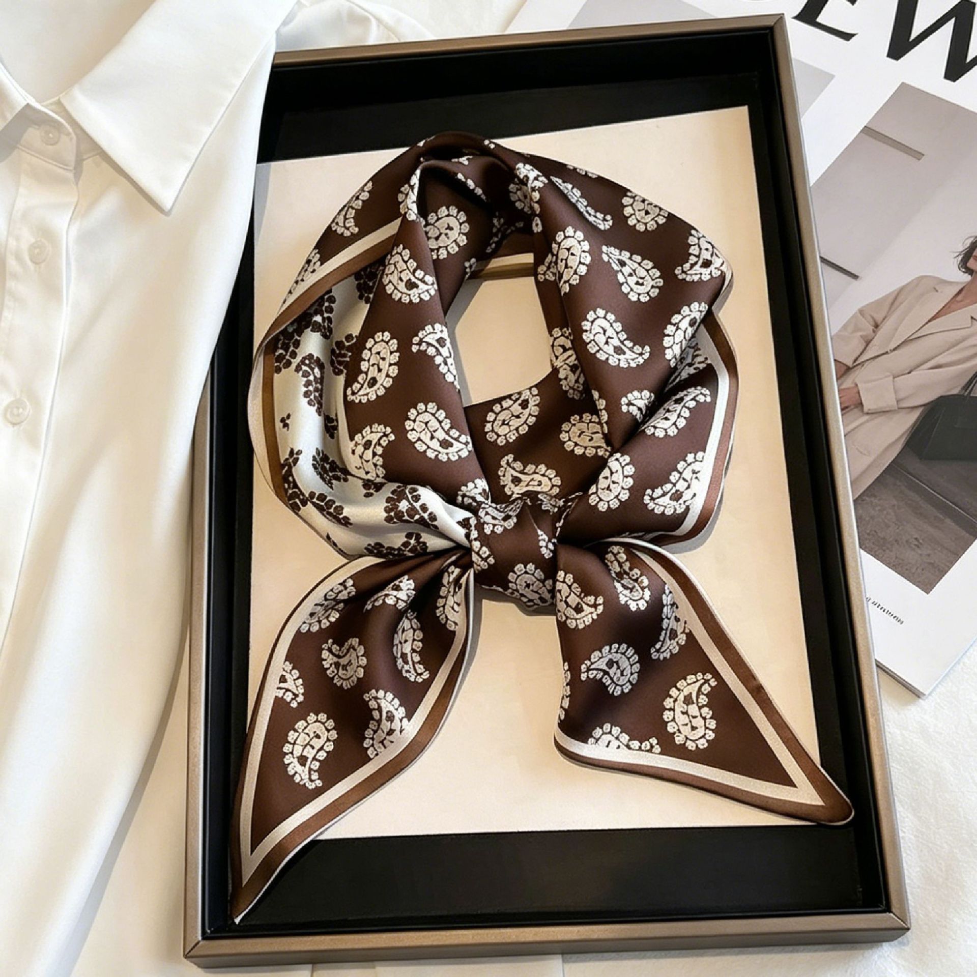 Luxury Long Neckerchief Skinny - Silk Neck Scarf 리뷰 및 가격