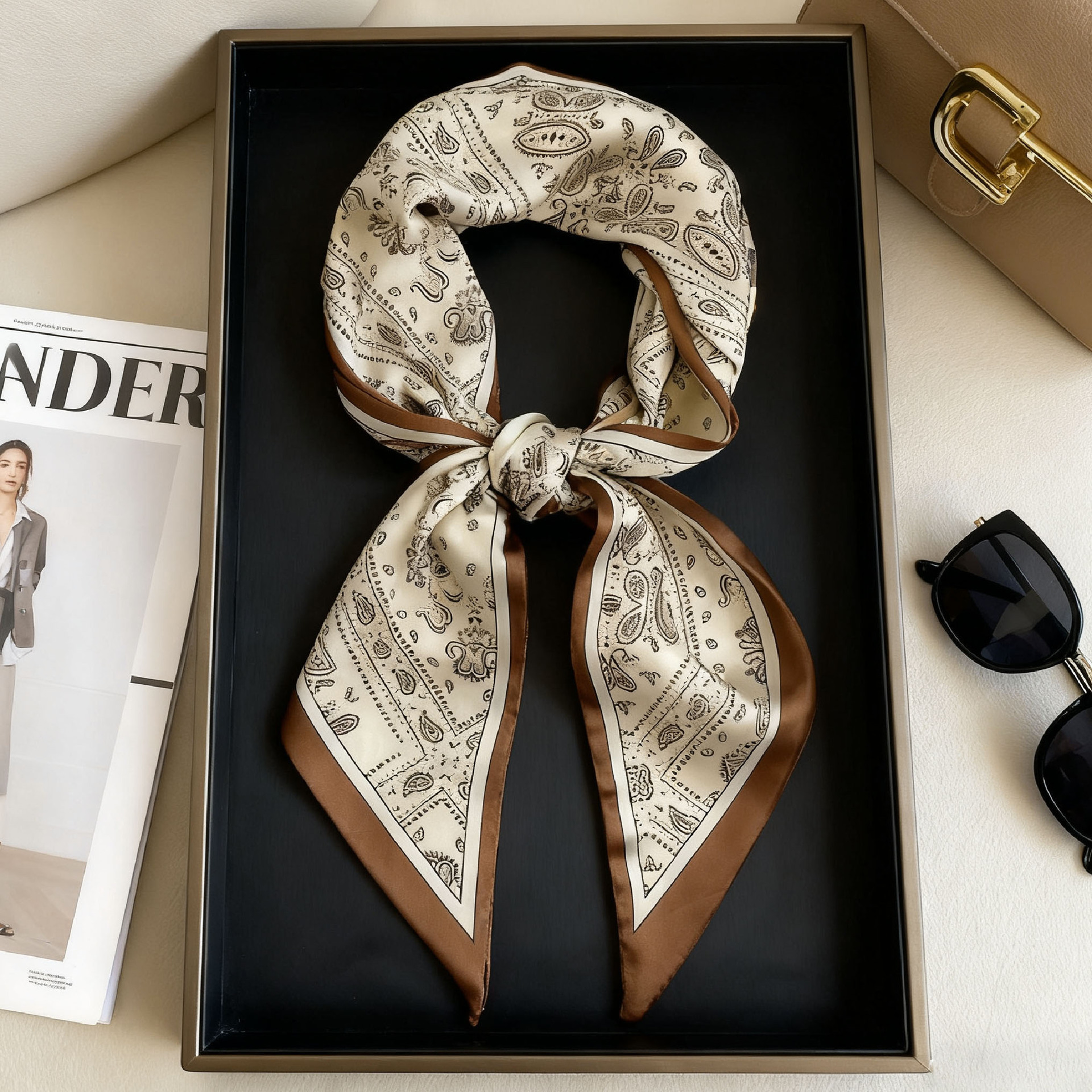 Luxury Long Neckerchief Skinny - Silk Neck Scarf 리뷰 및 가격