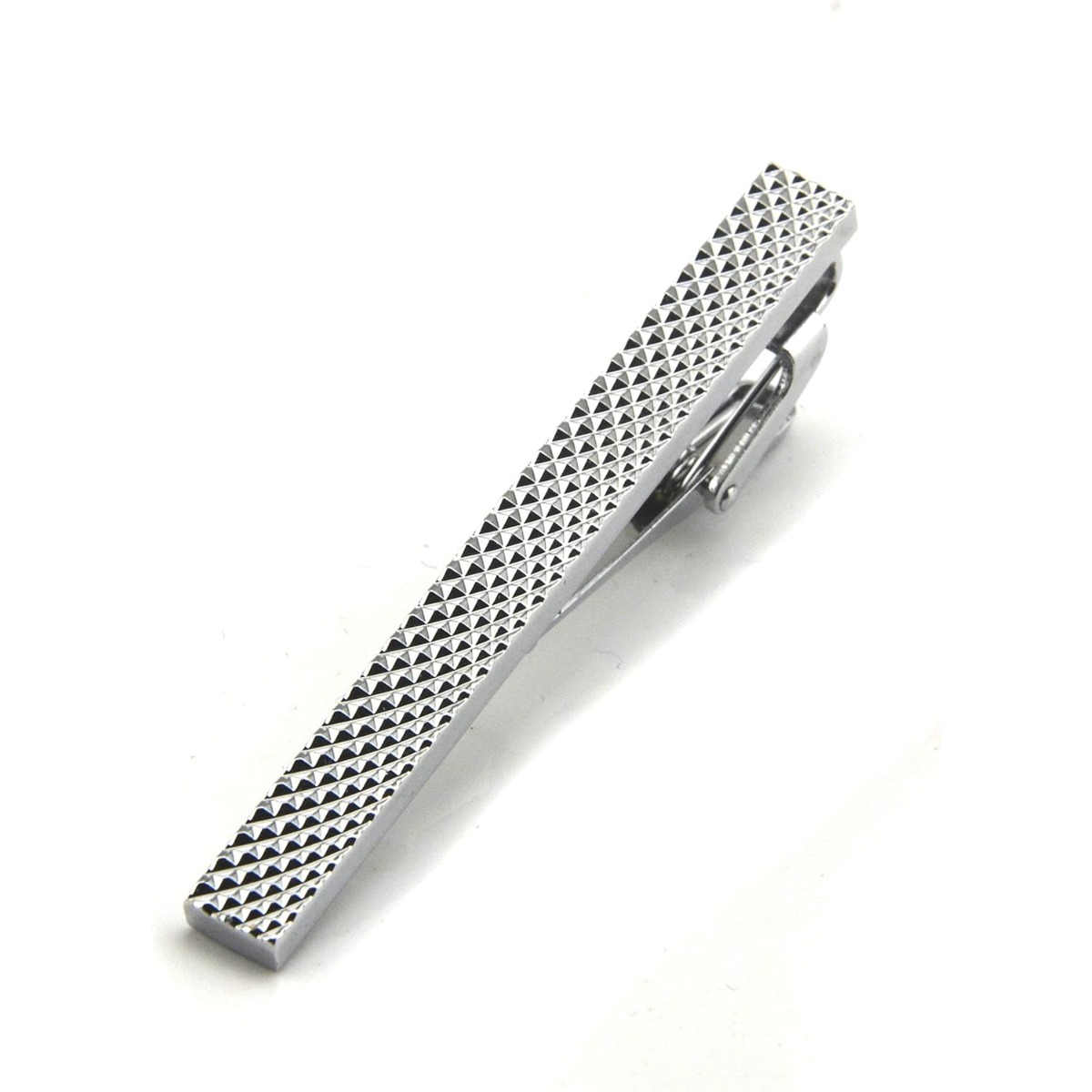 Set of 4 Silver Metal Necktie  - Tie Clip Silver 리뷰 및 가격