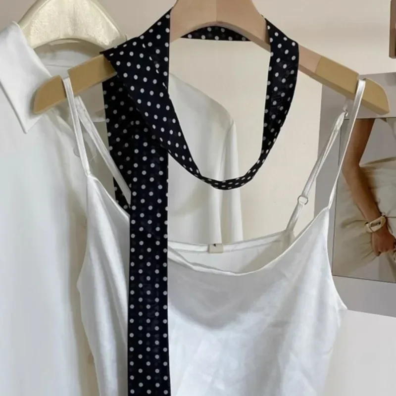 Leopard Print Scarf Retro Polk - Silk Tie Striped 리뷰 및 가격