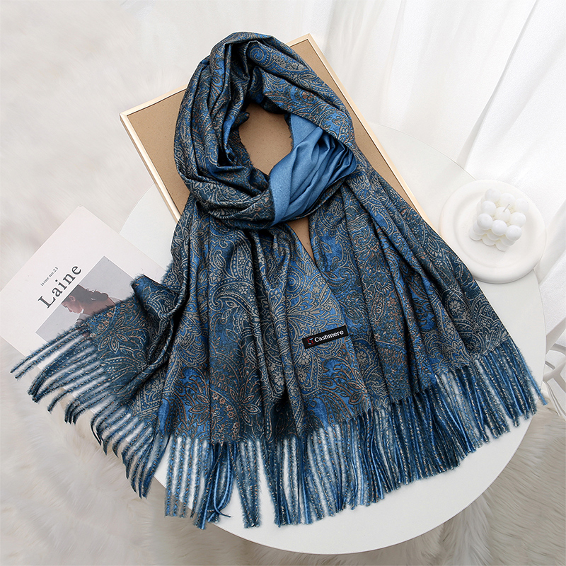 Luxury Paisley Pashmina Shawl  - Woven Scarf Blanket 리뷰 및 가격