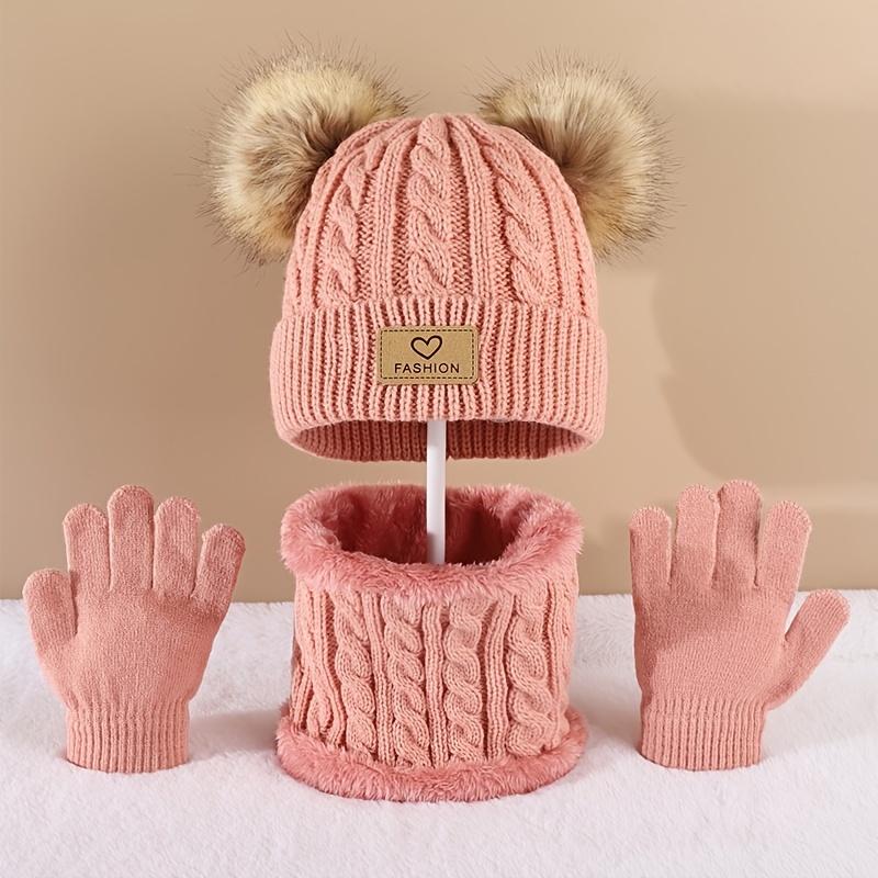 Toddler Kids Pom Pom Decor Bea - Infinity Scarf Knit 리뷰 및 가격