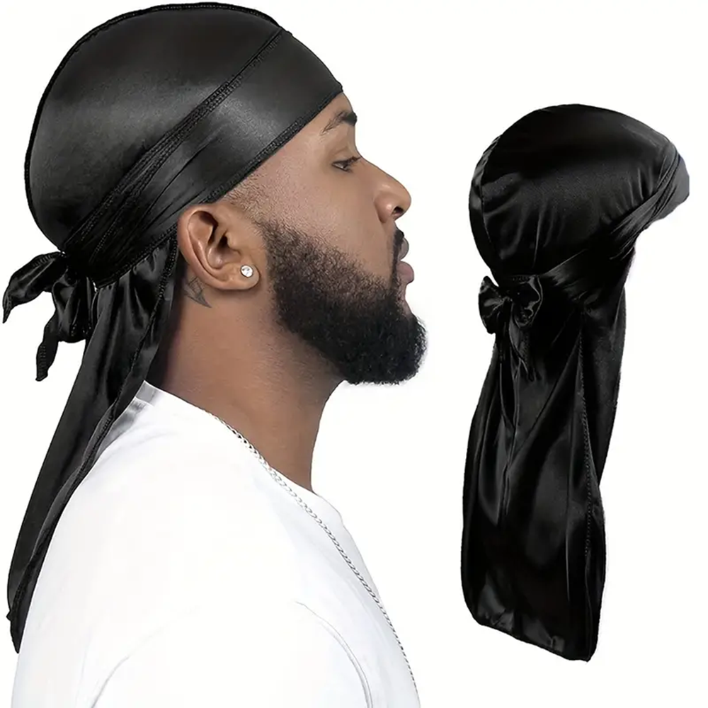 Men's Silk Durag Shower cap Ba - Bandana Doo Rag 리뷰 및 가격