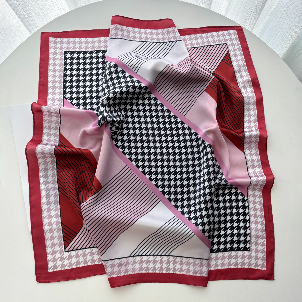 New Printed Square Scarf For W - Scarf Silk Square 리뷰 및 가격