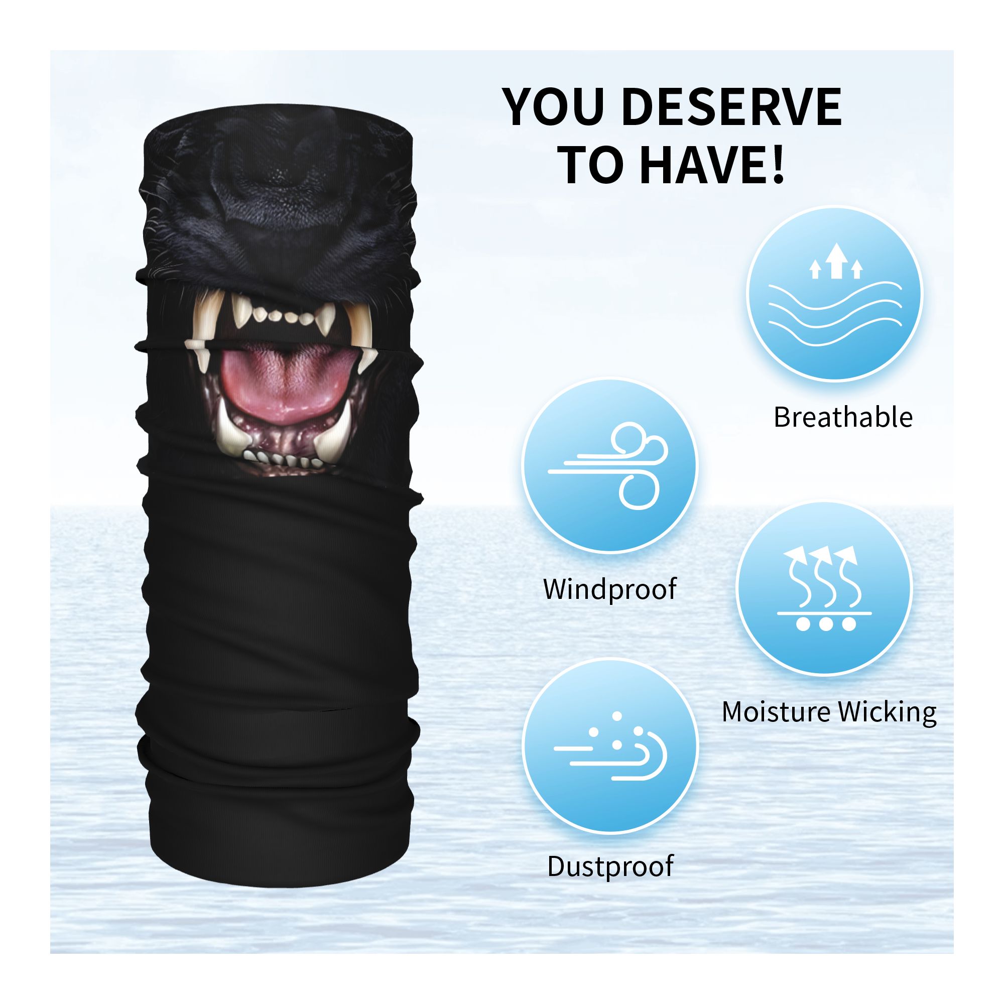 Custom Black Panther Animal He - Neck Warmer Tube 리뷰 및 가격