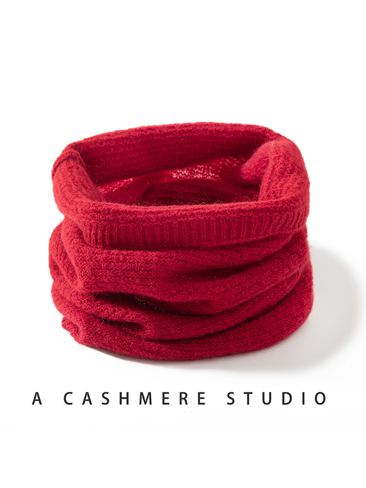 100% Pure Cashmere Waffle Knit - Infinity Scarf Knit 리뷰 및 가격